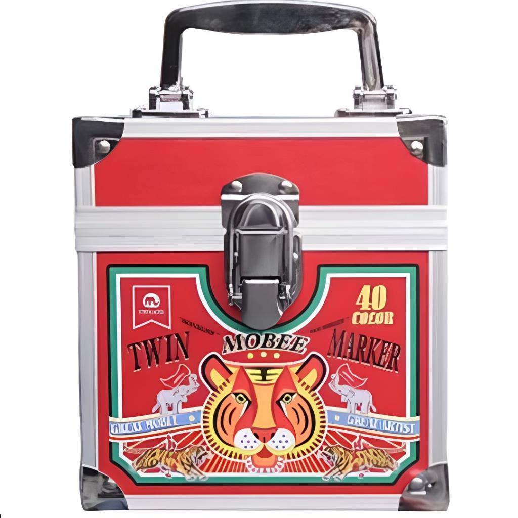 طقم أقلام ماركر فنية مزدوجة 80 لون مع حقيبة تخزين